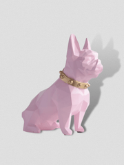 Tirelire Bouldog Design Rose