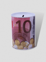 Tirelire Carré Euro 10€