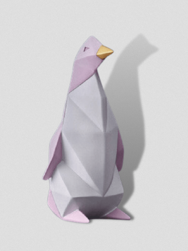 Tirelire Pingouin Design Rose - L